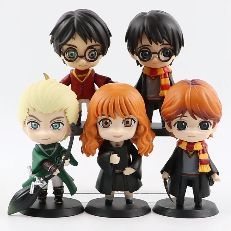 Action Figures nuovo arrivo versione Q Harry figure pvc di alta qualità 10cm Hermione Potter Ron Weasley action per regali