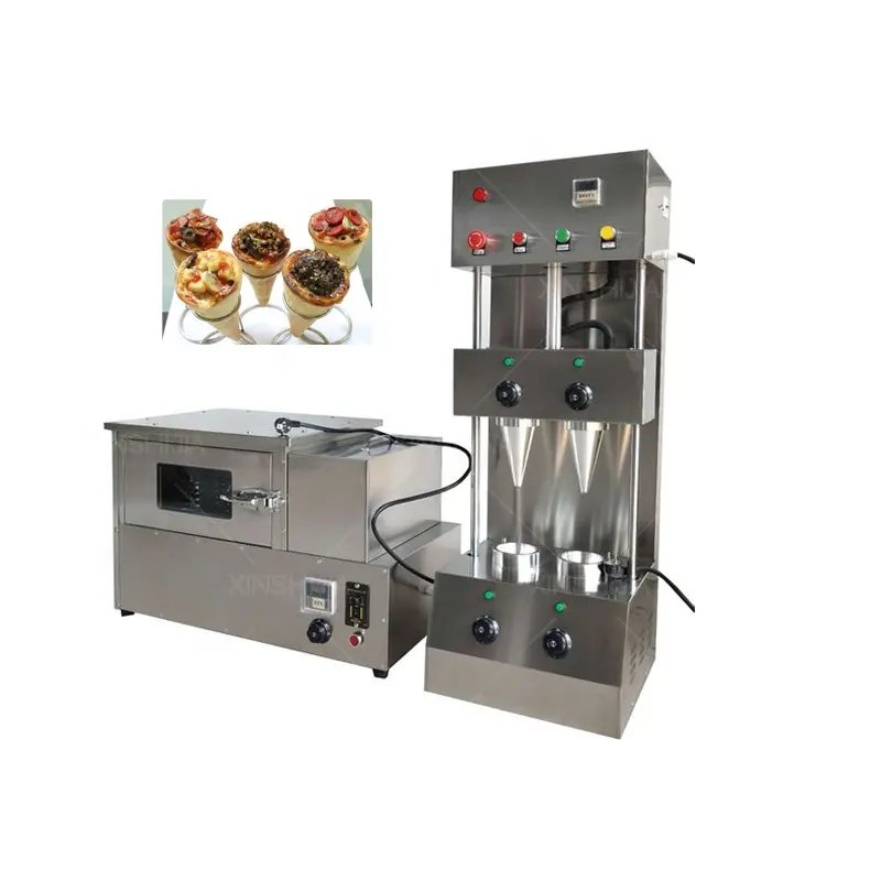 गर्म बिक्री पिज्जा शंकु गर्म प्रदर्शन कोनो पिज्जा बनाने की मशीन