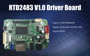 ベストセラーシングル6/8ビット解像度1920 * 1080.LcdコントローラーボードRTD2483V1.0Lcdドライバーボード - Product Image 2