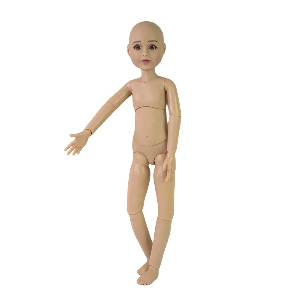 Boneca nude bjd móvel diy, boneca articulada em vinil completo para bebê americano, amor, boneca, brinquedos para meninas