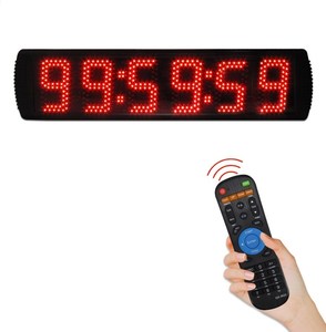 YIZHI GS6T-5R Semi-outdoor 5 pollici 6 cifre LED conto alla rovescia singolo-lato digitale cronometro elettronico da corsa Timer con telecomando - Product Image 1