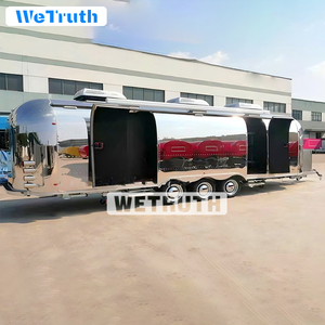 West פיצה טריילר מהיר עגלת מזון נייד עם משאיות תנור עם מטבח מלא