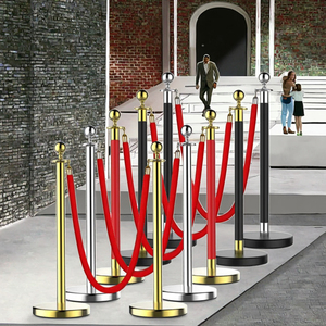 Có thể thu vào thép không gỉ kiểm soát đám đông đứng hàng đợi stanchions flexibarrier có thể thu vào thắt lưng rào cản giao thông hàng rào cho - Product Image 1