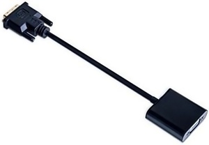 Adaptador DVI a VGA, convertidor de video macho a hembra para monitor/proyector/PC Adaptador digital a analógico de 24 + 1 pines