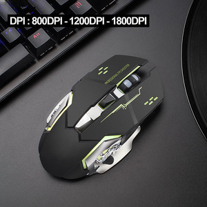 Ricevitore Nano Usb 2.4G 2000dpi ergonomia 3D gioco Wireless Souris De Jeu Sans cle Sem Fio Gamer Mouse per Computer RGB - Product Image 3