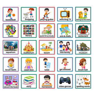 儿童视觉时间表DIY日历袖珍学前日常图表 - Product Image 6