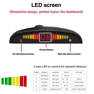 SUNWAYI BIBI, sistema de sensor de aparcamiento con cámara trasera inalámbrica de visión trasera de coche inteligente universal, Ayuda de marcha atrás, Sensor de aparcamiento de coche - Product Image 2