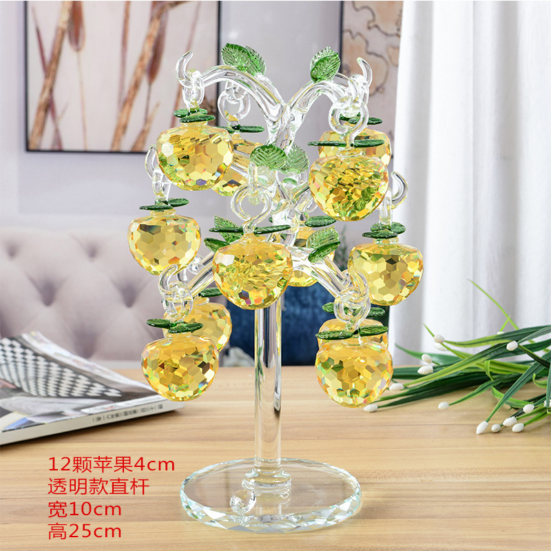 12 hanging straight pole full yellow apple tree