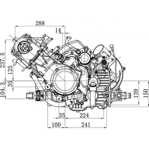 เครื่องยนต์ ATV แบบ4จังหวะระบบระบายความร้อนด้วยน้ำ CVT700เครื่องยนต์ - Product Image 2