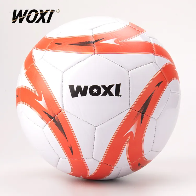 Balones de fútbol naranja personalizados con fotos de logotipo balones de fútbol coloridos imagen Balón de fútbol