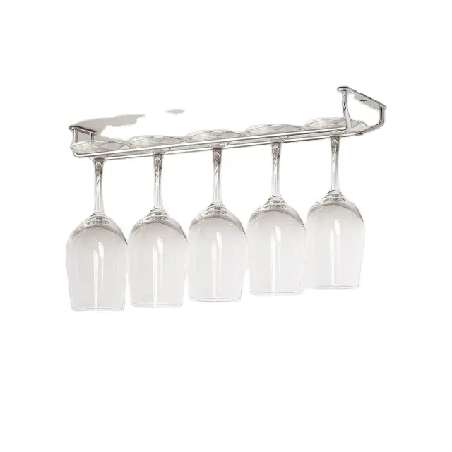 Bar Porte-gobelet en acier inoxydable Tasse à vin Verre Suspendu Cintre Verres à pied Support en verre Support de rangement