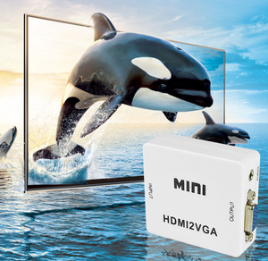 ODM OEM-Eingang HDMI-Ausgang VGA HDMI zu VGA Konverter Adapter HDCP 1.2L/R Audio 1080p HDMI zu VGA Konverter