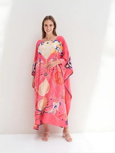 Kadın <span class=keywords><strong>Plus</strong></span>-Size Kaftan dijital baskılı uzun dış ticaret en iyi SellerPrinted uzun Kaftan gündelik giyim akşam Styling Kaftan