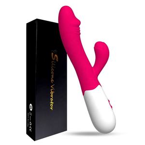 Gelance vibratör G Spot tavşan vibratör değnek klitoral stimülatör masaj çift motorlu yapay penis vibratörler seks oyuncakları kadın için
