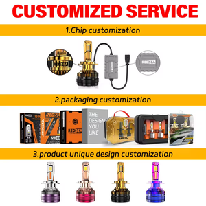 Redsea 110W 11000LM D serisi hepsi bir tasarım Led far 6000K D1 d2 d3 d4 d5 d8 Hid Xenon doğrudan led far ampulü - Product Image 2