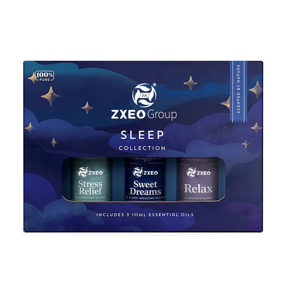 Private Label Sleep Aid Blend Essential Oils Set 10ml for Sleep, Stress Relief and Relax Sleep Essential Oil Calm Anxiety Relief