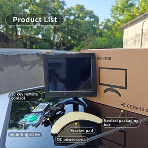 8-10 Inch Mini 178&deg; IPS H-DMI CCTV Security <strong>Monitor</strong> <strong>with</strong> Remote Control Dual Speakers VGA <strong>BNC</strong> USB <strong>Input</strong> PC Office Car <strong>Monitor</strong> - Product Image 2