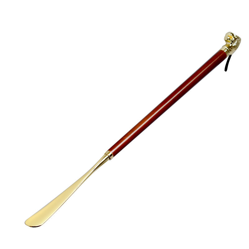 Chausse-pied tête de lion marron 72 cm, 311 g