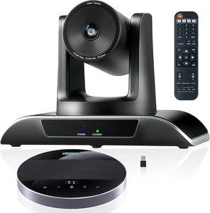 会议视频摄像机系统20x光学变焦摄像机1080p和无线扬声器USB HDM1广播