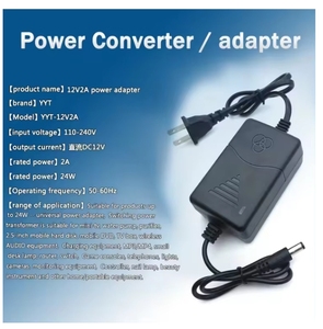 12v2a 24W AC entrada pared escritorio 12 V para LED/CCTV sistema adaptador de corriente 12 V 2a todas las piezas están hechas en China - Product Image 2
