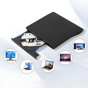 USB 3.0 Type-C 2-in-1超薄便携式光盘驱动器CD-RW DVD-ROM DVD刻录机用于PC笔记本电脑台式机