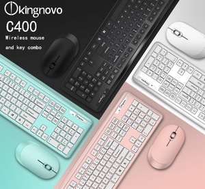 Venta caliente teclado inalámbrico ratón Combos compacto silencioso de tamaño completo con Nano USB receptor teclado y ratón - Product Image 6