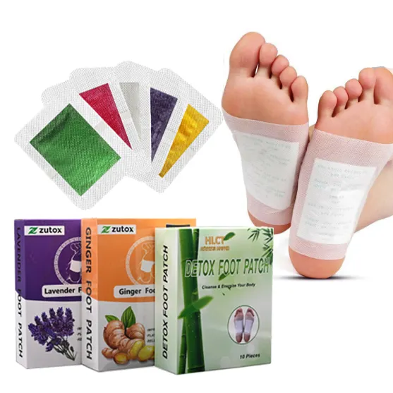 Patch de pieds à base de plantes naturelles, patch, plâtre de bambou, vinaigre en bois, détox, pour pieds slim, 10 pièces