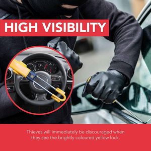 ダブルフックツインバーステアリングホイールロック車用ハンドルロック工場卸売