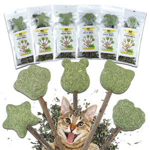 Forma de hierba gatera para gato, juguete de hierba gatera Natural de seguridad comestible, forma bonita, piruleta de menta, Bola de hierba gatera, dientes de limpieza para gato - Product Image 1