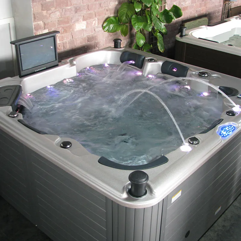 Hydrorelax produttore vasche Spa in materiale acrilico fornitura 6 persone massaggio all'aperto vasca idromassaggio Spa