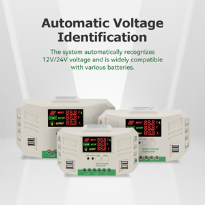 Солнечная система SunriseTek, пульт дистанционного управления с Bluetooth, 50A/60A 12v/24v PWM, контроллер солнечного заряда - Product Image 4