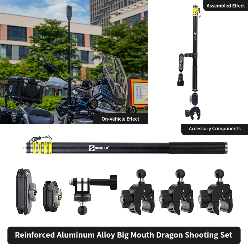 ENSEMBLE DE TIR DE DRAGON À GRANDE BOUCHE renforcé noir