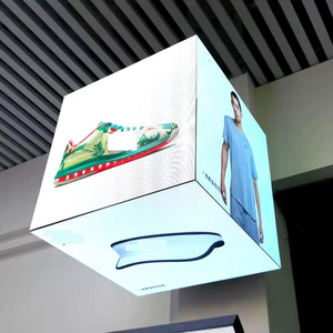 ในร่มกลางแจ้ง P2.5โฆษณา P3สมาร์ทเมจิกเพดานยืนได้5หน้ากล่องลูกบาศก์ LED แสดงป้ายโลโก้ร้านค้ายี่ห้อ - Product Image 5