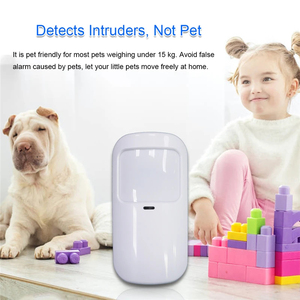 Sensor de movimiento PIR inalámbrico inteligente Agshome, Sensor detector infrarrojo de 433MHZ, funciona con subdispositivos del sistema de seguridad de Alarma Agshome - Product Image 2