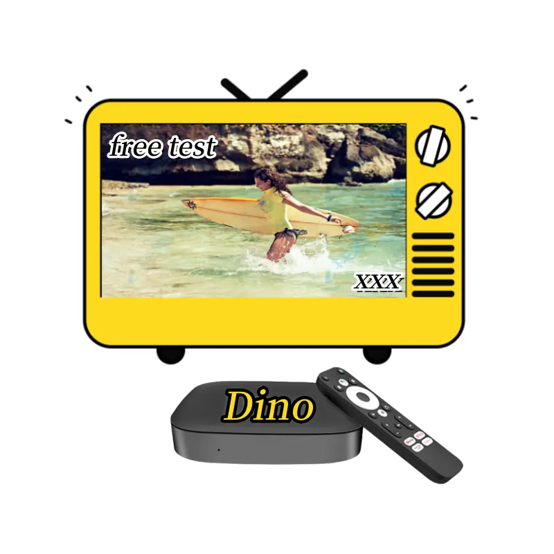 กล่องรับสัญญาณทีวีแอนดรอยด์ XXX Dino IPTV Code M3U ทดสอบโดยผู้ขายต่อ
