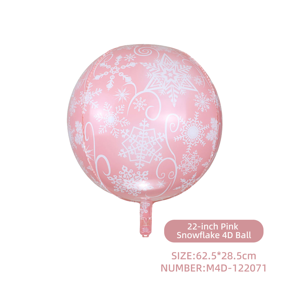 4D Snowflake Pink 16