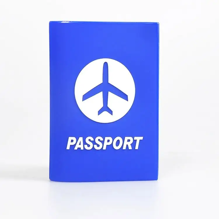 Étui de passeport en PVC souple, porte-passeport en caoutchouc, matière souple, 1 pièce