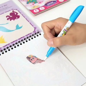 Sıcak satış sihirli su çizim kitabı boyama çocuklar için boyama resim kartı çizim kitabı - Product Image 3