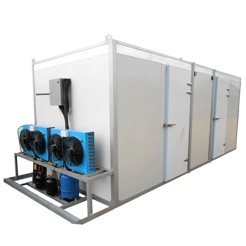 Sala de almacenamiento frío para el hogar, sistema de unidad de condensación de refrigeración al aire libre, comercial, para caminar, congelador