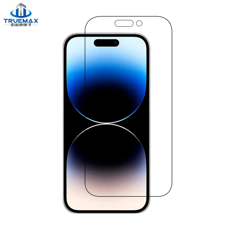 Protetor de tela para iphone 14 pro max, protetor de vidro temperado para iphone 14 plus 9h, dureza, película fosca, fácil instalação