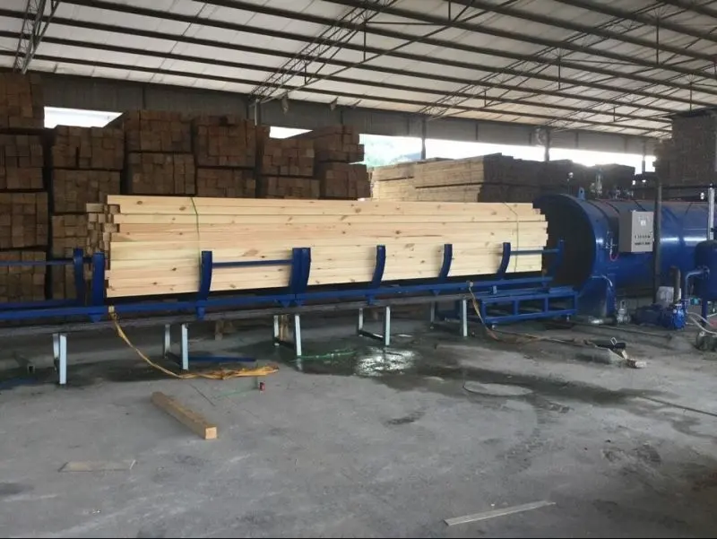 معدات معالجة خشب صناعية من الأوتوكلاف بانزلاق الخشب