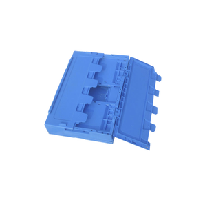 Customizable Yinhoo Logo Mesh Storage Tote Crate <strong>Container</strong> Box Foldable with Attached Lid for <strong>Logistics</strong> - Product Image 6