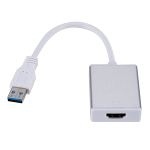 USB3.0 para Adaptador convertidor HDMI 1080p TV USB macho HDMI-Compatible hembra tarjeta de vídeo gráfica externa Cable trenzado ordenador Sto - Product Image 4