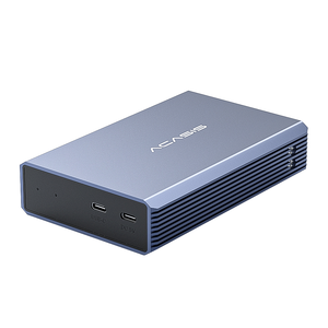 适用于ACASIS 2.5英寸双12tb usb-c至SATA 5gbps速度铝壳固态硬盘外置硬盘机箱，带RAID功能 - Product Image 1
