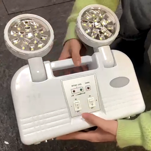 AC100-240V Có Thể Sạc Lại Khẩn Cấp Lumen 180lm Ánh Sáng Khẩn Cấp Với Pin Lithium Twin Spot Light Twinspot Đèn - Product Image 1