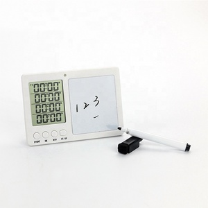 Nuovo timer a 4 canali LCD Digital Dual Kitchen office conto alla rovescia 4 timer con bacheca per messaggi e gomma per penna - Product Image 4