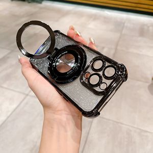 高级Bling勾配磁気電話ケースIphone16E 15 14 Pro Maxトランスペアレントスタンド付き4コーナー耐衝撃性ハードカバー - Product Image 4