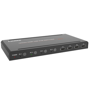 18Gbps 4 Port HDMI <strong>KVM</strong> <strong>Switch</strong> 4 in <strong>1</strong> Out HDMI <strong>KVM</strong> Switcher Keyboard