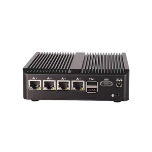 Fanless Mini PC Desktop 4 LAN Pfsense Firewall Celeron J4125 J1900 N100 industriale VPN Gamer di rete Mini Pc Computer nuovo - Product Image 4