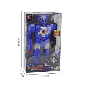 38cm B/O siêu robot với ánh sáng và âm thanh, trẻ em Pin hoạt động Robot đồ chơi cơ giới đi bộ Robot đồ chơi với TRY-Me chức năng - Product Image 6